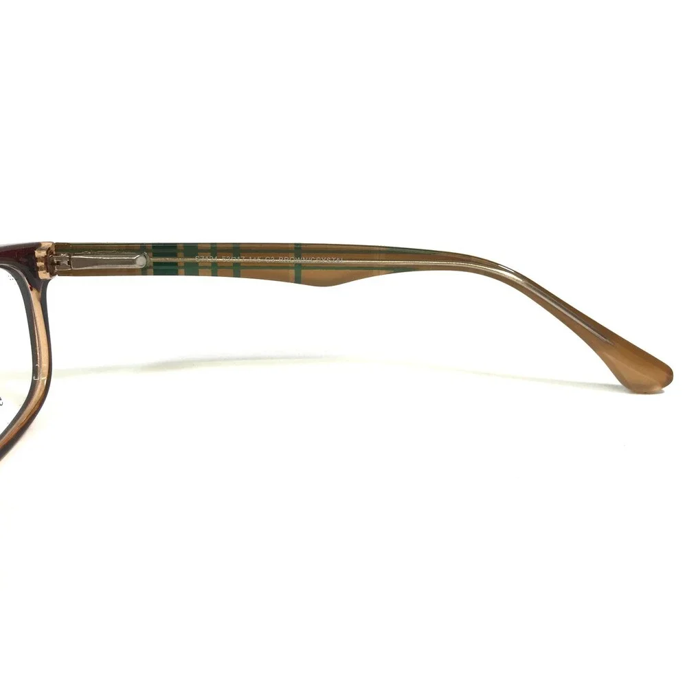 SMART Eyeglasses Frames S7124 BROWN/CRYSTAL Rectangular Full Rim 53-17-145